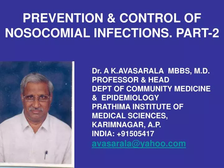 prevention control of nosocomial infections part 2