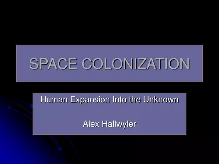 space colonization