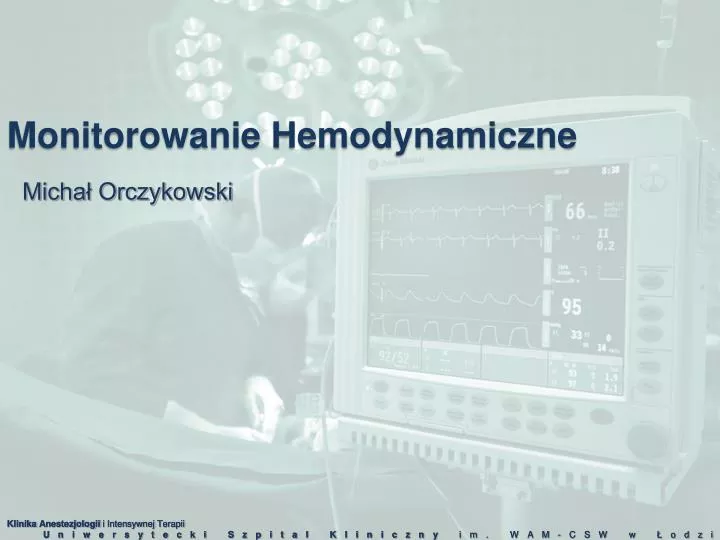 monitorowanie hemodynamiczne