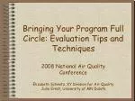 Overview of Program Evaluation - slide 1