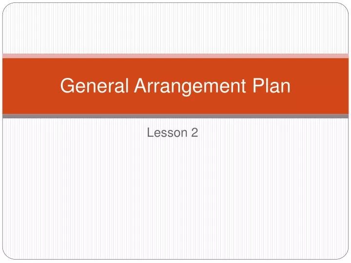 general arrangement plan