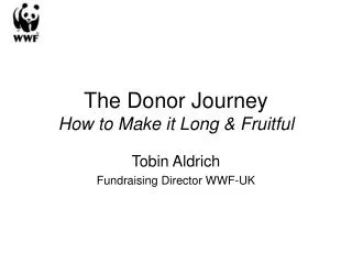 The Donor Journey How to Make it Long &amp; Fruitful