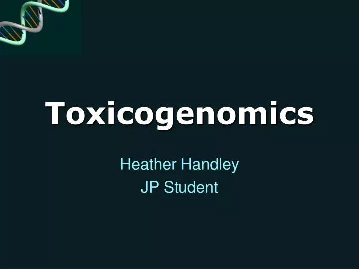 toxicogenomics