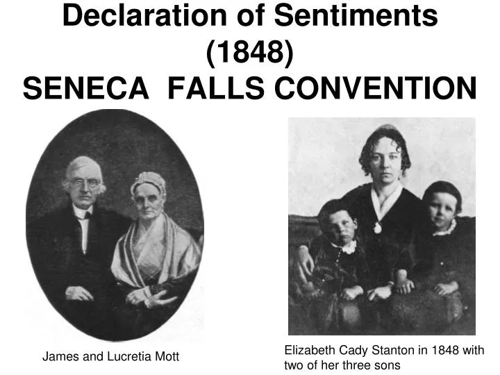 declaration of sentiments 1848 seneca falls convention