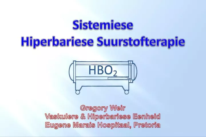 sistemiese hiperbariese suurstofterapie