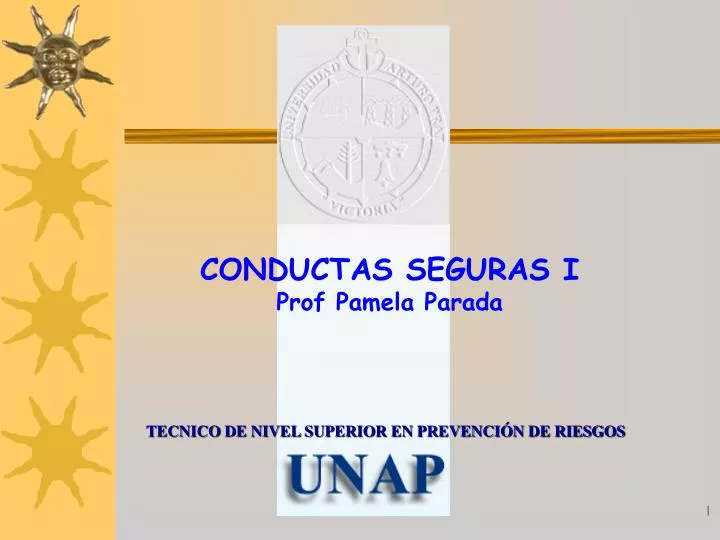 conductas seguras i prof pamela parada