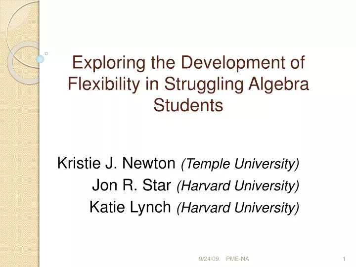 exploring the development of flexibility in struggling algebra students
