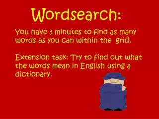 Wordsearch :