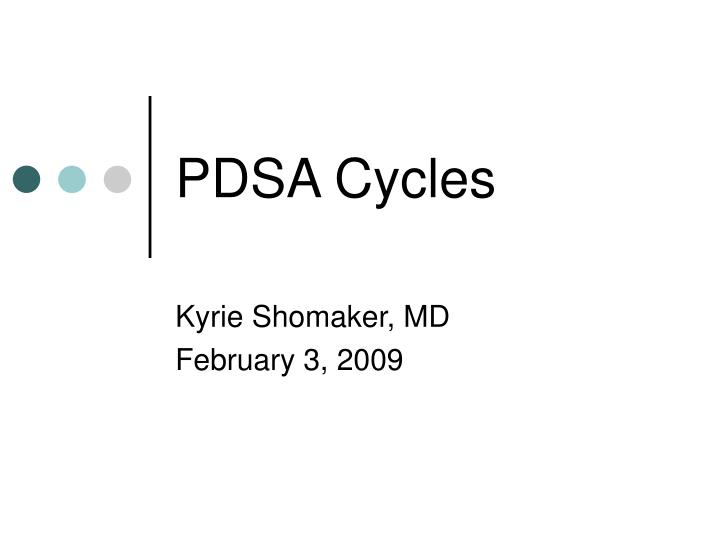 pdsa cycles