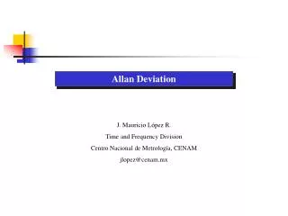 Allan Deviation