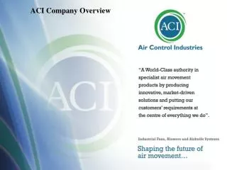 ACI Company Overview