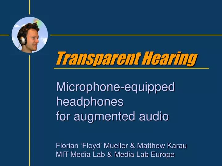 transparent hearing