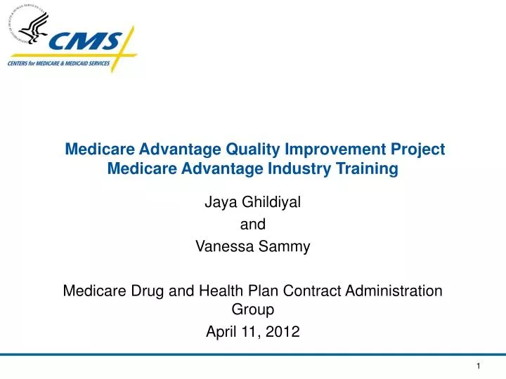 medicare advantage quality improvement project medicare advantage industry training