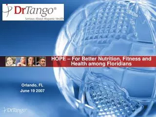 HOPE – For Better Nutrition, Fitness and Health among Floridians