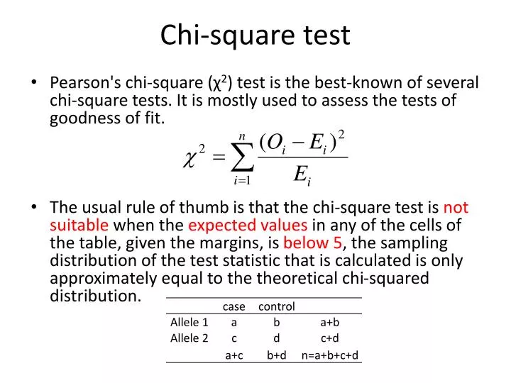 chi square test