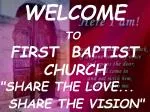 WELCOME - slide 1