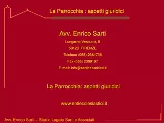Avv. Enrico Sarti – Studio Legale Sarti e Associati