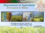 Department of Agriculture - slide 1