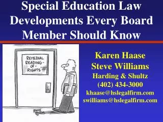 Special Education Law Developments Every Board Member Should Know