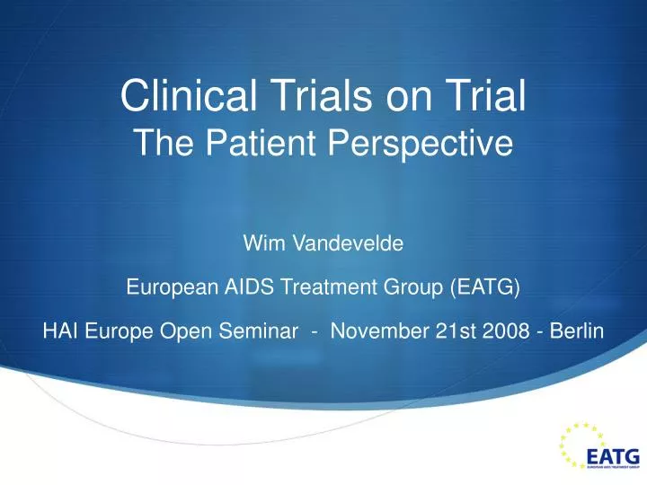 clinical trials on trial the patient perspective