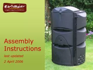 Assembly Instructions last updated 2 April 2006
