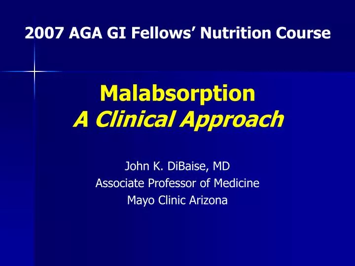 malabsorption a clinical approach