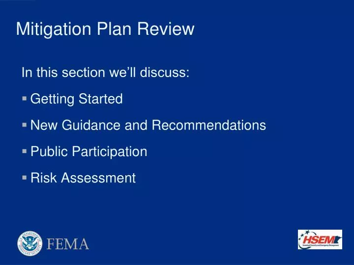 mitigation plan review