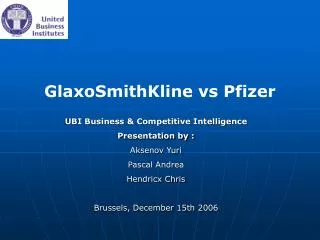 GlaxoSmithKline vs Pfizer
