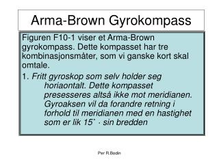 arma brown gyrokompass