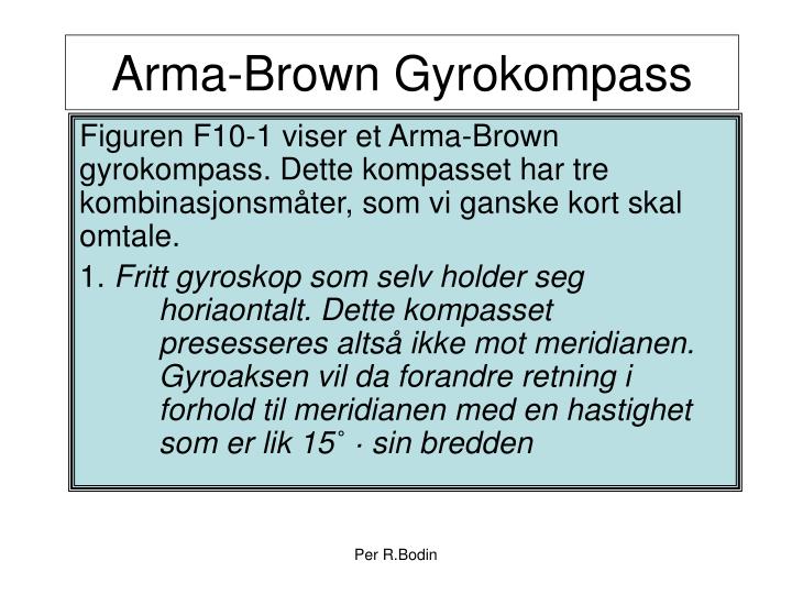 arma brown gyrokompass