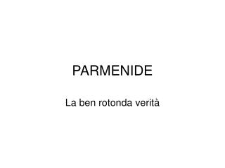 parmenide