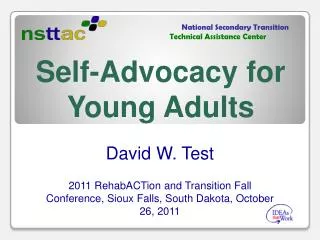 Self-Advocacy for Young Adults