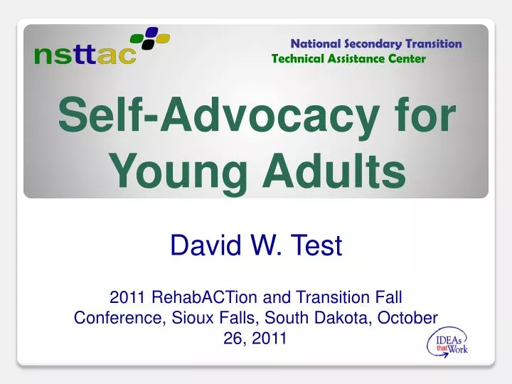 self advocacy for young adults