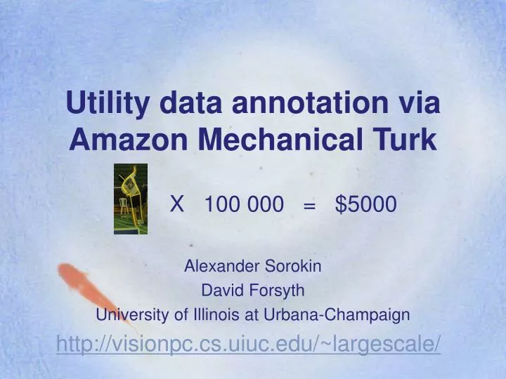 utility data annotation via amazon mechanical turk