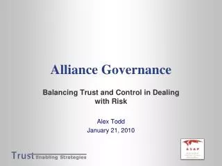 Alliance Governance