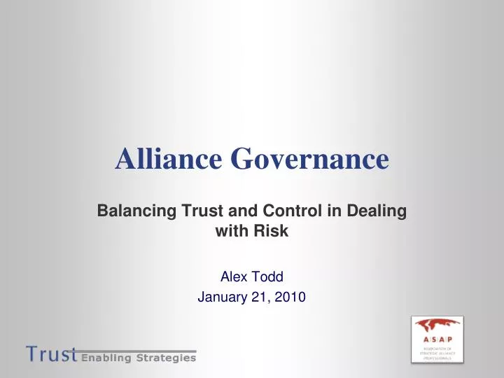 alliance governance