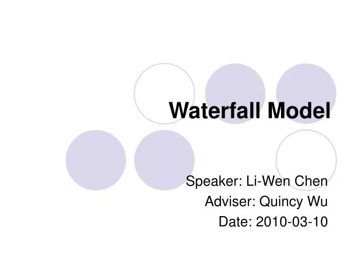 waterfall model