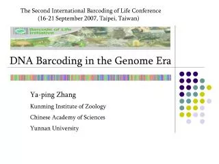DNA Barcoding in the Genome Era