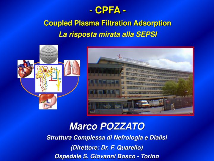 cpfa coupled plasma filtration adsorption la risposta mirata alla sepsi