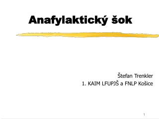 anafylaktick ok