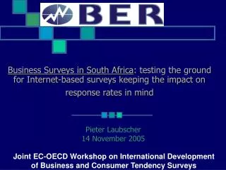 Business Surveys in South Africa : testing the ground for Internet-based surveys keeping the impact on response rates in