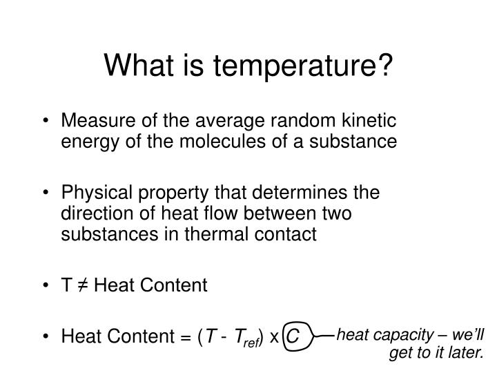 what is temperature