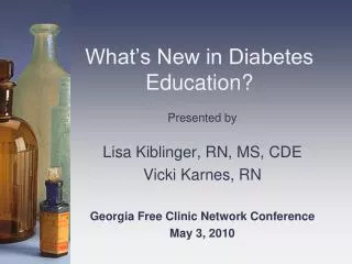 What’s New in Diabetes Education?
