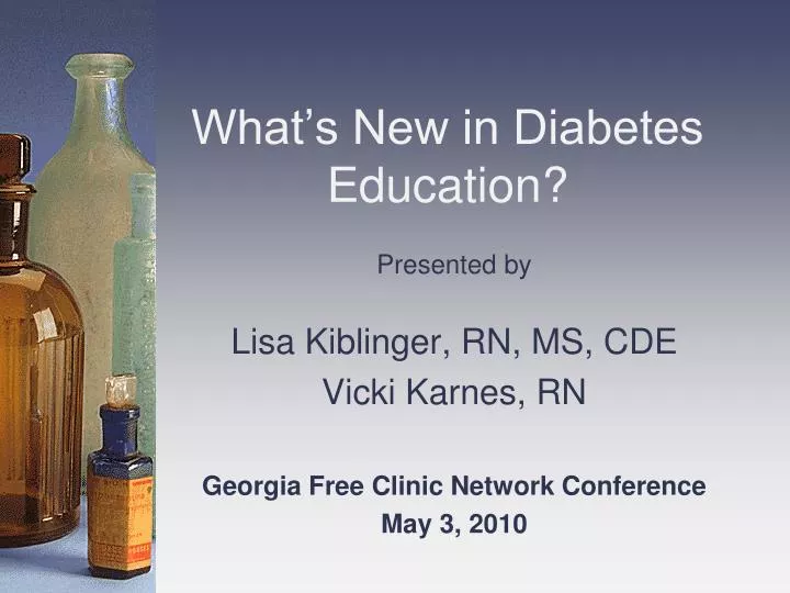 what s new in diabetes education