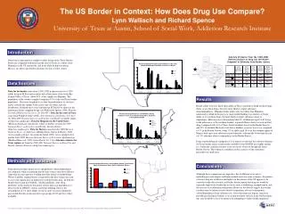 The US Border in Context: How Does Drug Use Compare? Lynn Wallisch and Richard Spence