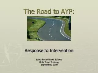 The Road to AYP: