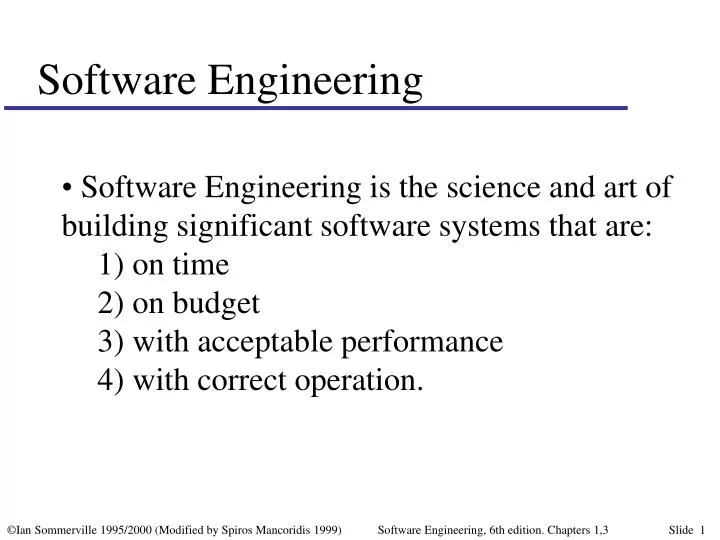 PPT - Software Engineering PowerPoint Presentation, free download - ID ...