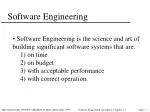 Software Engineering - slide 1
