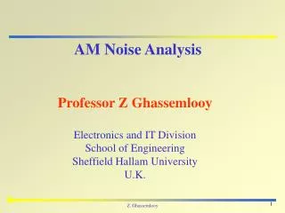 AM Noise Analysis