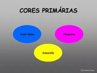 CORES PRIMÁRIAS